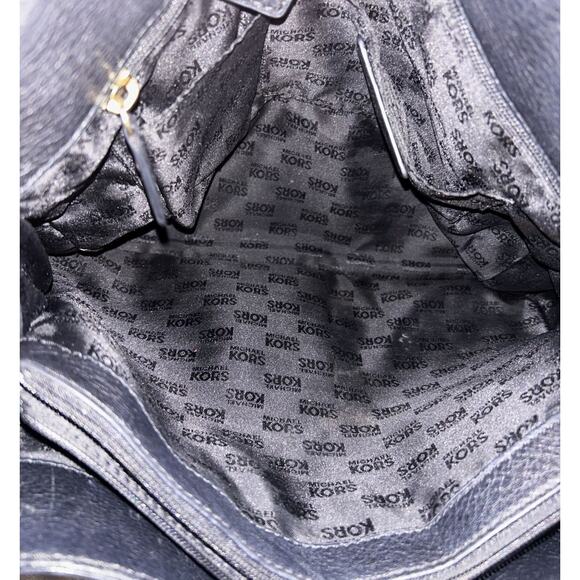 Michael Kors Hamilton East West Black Pebbled Leather Tote Bag 38T1XHMT9L - Picture 6 of 10